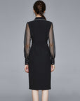 Women's Small Suit Dress – Mid-Length Autumn Business Wear with Effortless