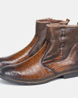 Men's Faux Leather Boots – Rugged Yet Refined