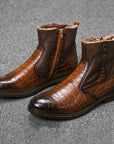 Men's Faux Leather Boots – Rugged Yet Refined