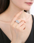 Natural Gemstone Crystal Ring Jewelry