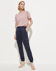 Women’s Micro-Elastic High-Waist Slimming Straight Pants – Casual Comfort & Flattering Fit