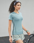 Women Slim Fit Running Quick Drying T Shirt