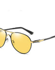 Men's Color-Changing Night Vision Sunglasses - Polarized UV400 Metal Frame