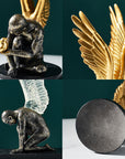 🖤 Leichte Luxus-Harzskulptur – Moderne Wohndekoration