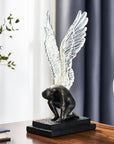 🖤 Leichte Luxus-Harzskulptur – Moderne Wohndekoration