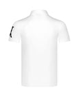 🏆 T-SHIRT DE SPORT PREMIUM POUR HOMME - COUPE AMPLE EN POLYESTER DE SOIE DE LAIT (BLANC/BLEU ROI) -