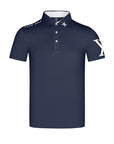 🏆 T-SHIRT DE SPORT PREMIUM POUR HOMME - COUPE AMPLE EN POLYESTER DE SOIE DE LAIT (BLANC/BLEU ROI) -