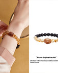 Women’s Natural Obsidian Bracelet – Elegant Style with Spiritual Energy