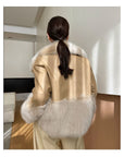 Women’s Faux Fur Coat with Big Collar – Elegant Warmth with Commuting Chic