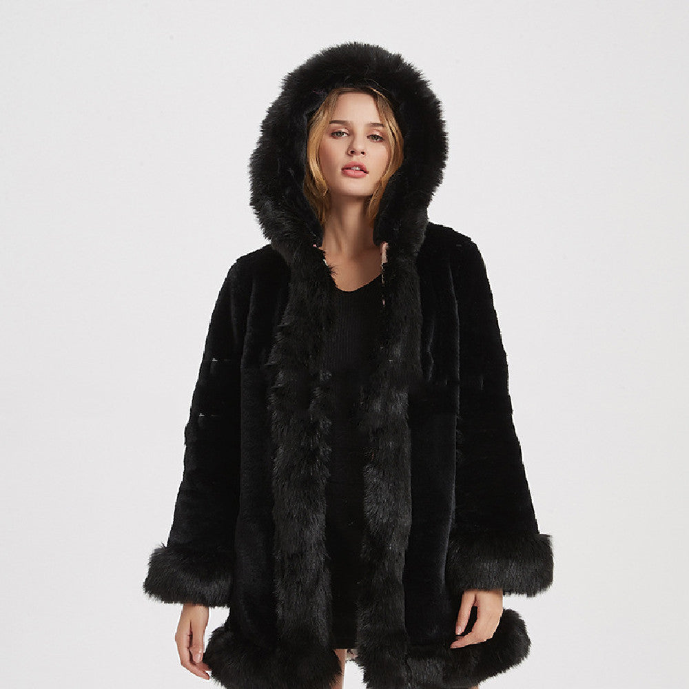Women’s Fashionable Warm Fur Coat – Cozy Elegance with a Modern Edge