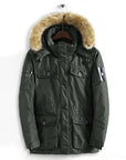 Veste longue d'hiver en coton pour homme – Doublure en vinyle-polyester