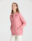 Damenpullover mit geripptem Revers