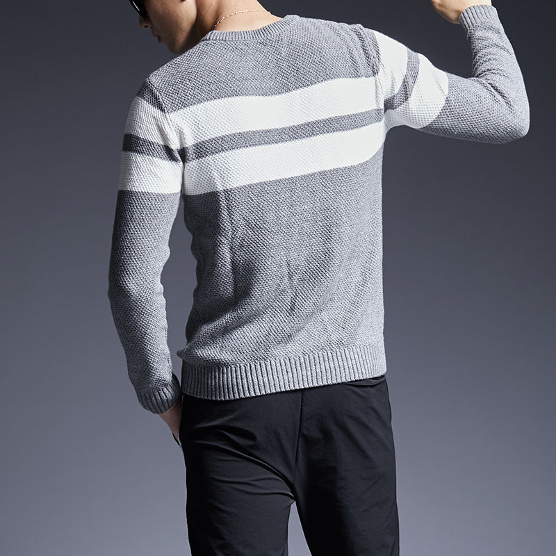 Pull rayé en coton pour homme – Le confort intemporel rencontre le style moderne