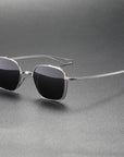 🕶️Lunettes de soleil polarisées en titane – Aviateurs ultra-légers