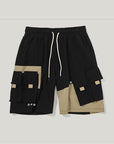 Men's Classic Loose Shorts – Workwear Casual with Contrast Stitching