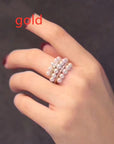 Freshwater Pearl Multi-Bead Ring
