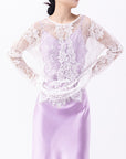 Women’s Long Sleeve Cutout Blouse – Chic Pullover Style