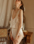 Women’s Lace Suspender Shorts Set – Pure Desire Two-Piece