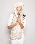 Hat Scarf Gloves One 100CM Faux Fur Hat