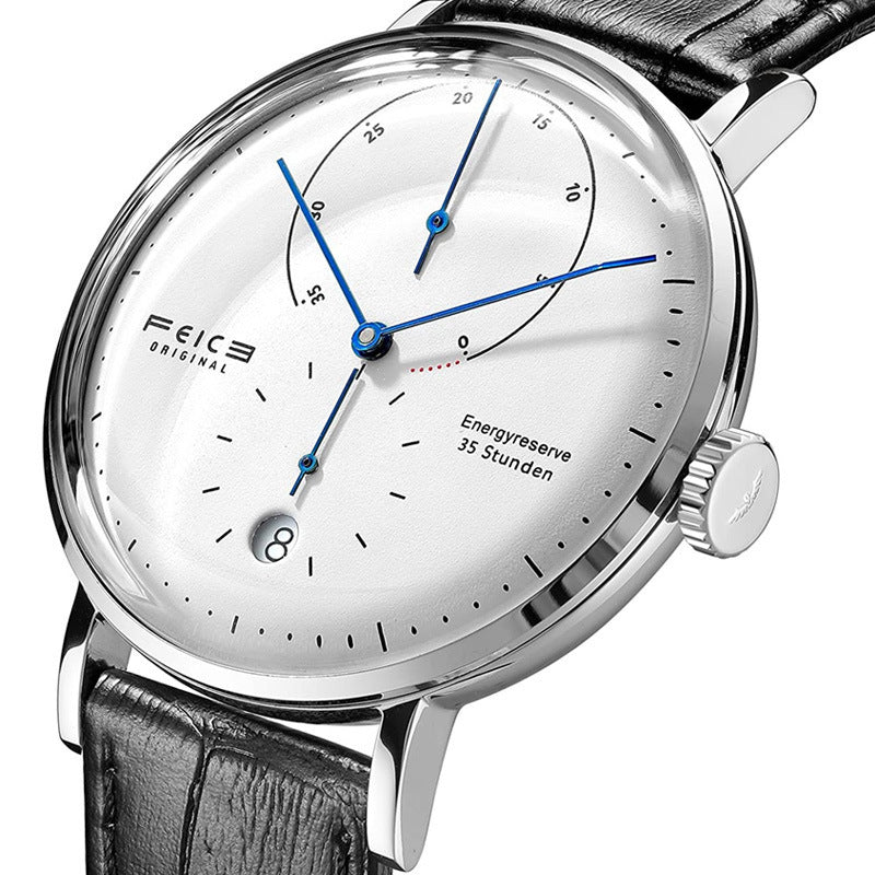🔥 Men's Automatic Mechanical Watch – Premium Stainless Steel & Leather Straps – Elegant Casual Chronograph
