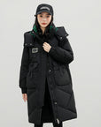 🧥 Detachable-Hood British Trench Coat – Premium Polyester | Down Cotton Filled