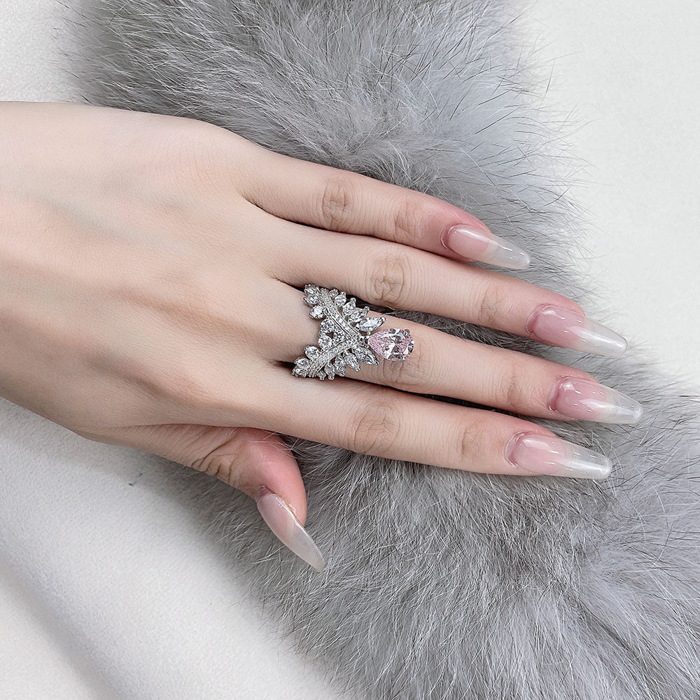👑Crown Premium High Carbon Ring - Regal Stacking Statement