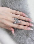 👑Crown Premium High Carbon Ring – Königliches Stapel-Statement