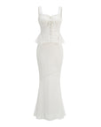 Lace Sling Small Top Sheath Slim Fishtail Two-piece Overskirt Suit WOMEN