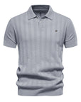 Men’s Lapel Casual Shirt - Loose Fit Viscose Top (White-Apricot/Light Gray/Black/Khaki) Zipper Detail Streetwear Blouse