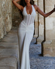 Women's Lace-up Sexy Backless Pleated Hip Dress – Street-Chic Allure