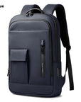 Men's Lightweight Business Backpack - Oxford Cloth Commute & Travel Bag (Dark Gray/Olive/Blue/Black)