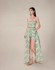 Retro Hollow Lace High Slit Dress Set – Vintage Allure with a Modern Edge