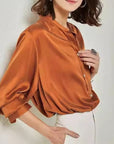 Loose Real Silk Shirt For Women