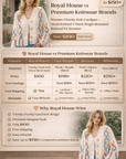 Women Chunky Knit Cardigan – Hand-Knitted V-Neck Single-Breasted Relaxed Fit Sweater