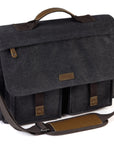 👜 Vintage Men's Shoulder Bag – Frosted PU Leather | Distressed Gray-Camel | Crossbody Styling