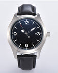 Montre homme avec bracelet en cuir lumineux