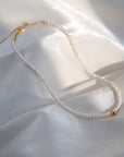 Women’s Natural Freshwater Pearl Necklace – Classic Simple Elegance