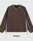 Langarm-Top mit Kordelzug und Shrink Saum, UNISEX
