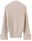 Pull en tricot à manches longues pour femme