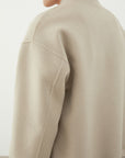 Men’s Double-Faced Wool Jacket – Luxe Loose Fit (Long Sleeve, No Hood)