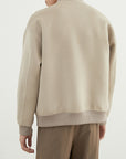 Men’s Double-Faced Wool Jacket – Luxe Loose Fit (Long Sleeve, No Hood)