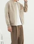 Men’s Double-Faced Wool Jacket – Luxe Loose Fit (Long Sleeve, No Hood)