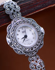 ✨ Mystic Moonlight: Thai Silver Cuff Watch