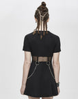 Goth Girl Summer Dress – Edgy Elegance with Sheer Details