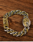 Men's Totem Bracelet – Tribal Masculine Jewelry – Handcrafted Statement Piece