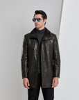 Real Leather With Fleece Lining ThickenG Men's Leather Jacket