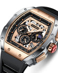 Hollow Multifunctional Waterproof Watch men