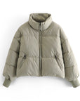 Women's Puffy Bread Coat - 100% Cotton Quilted Jacket