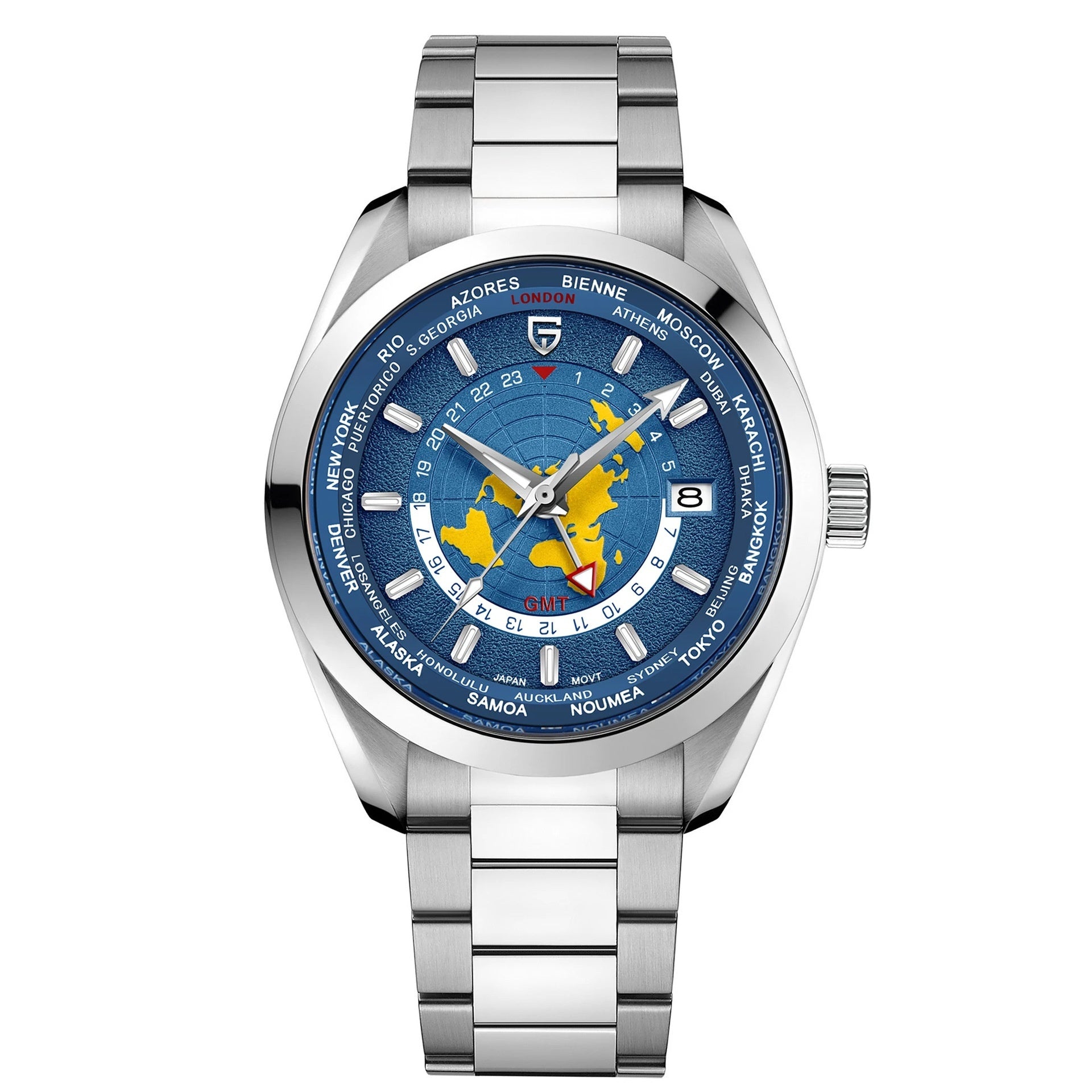 Men's Professional GMT Automatic Watch – Dual Time Zone Luxury Timepiece – Sapphire Crystal & 200M Waterproof