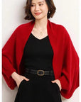 Cardigan, vêtement d'extérieur, épaulettes chaudes, écharpe pour femme